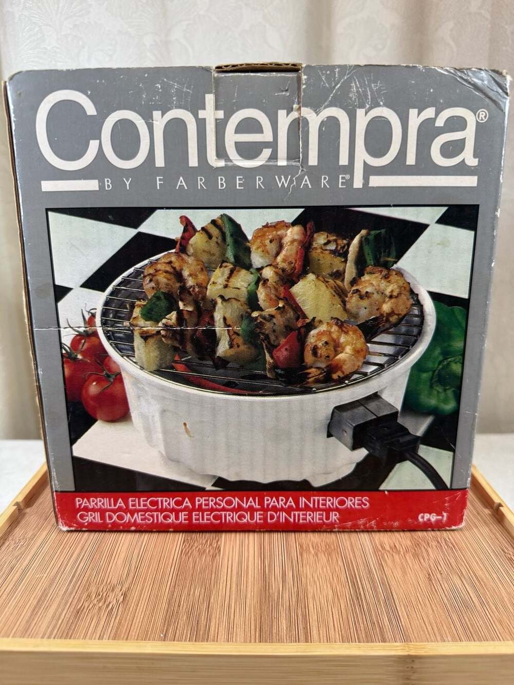 Vintage Contempra by Farberware Electric Personal Indoor Grill CPG-1